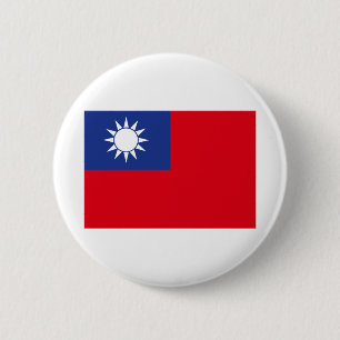 Taiwan Flag 6 Cm Round Badge
