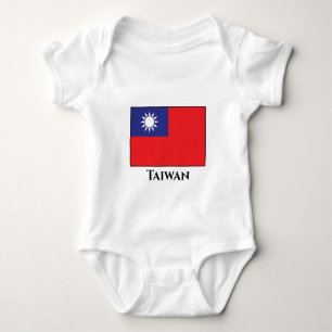 Taiwan Flag Baby Bodysuit