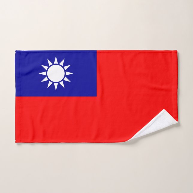 Taiwan Flag Bath Towel Set (Hand Towel)