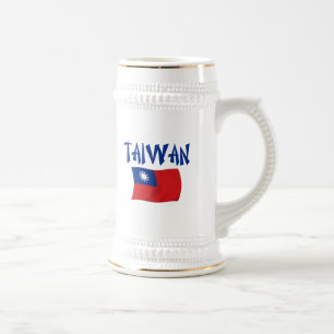 Taiwan Flag Beer Stein