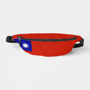 Taiwan flag bum bags
