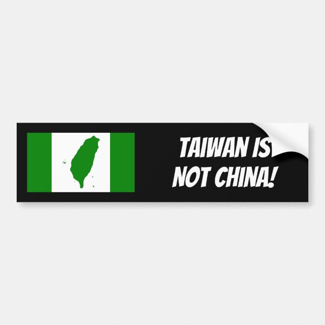 Taiwan Flag Bumper Sticker 2 (Front)