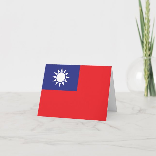 Taiwan Flag Card (Front)
