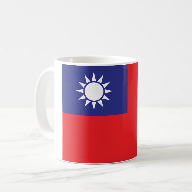 Taiwan Flag Coffee Mug (Front Left)