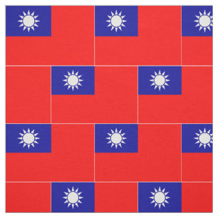 Taiwan Flag Fabric