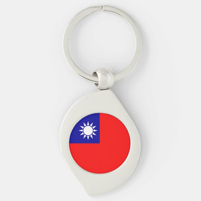 Taiwan Flag Key Ring (Front)
