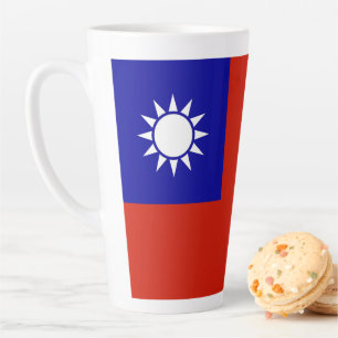 Taiwan flag latte mug