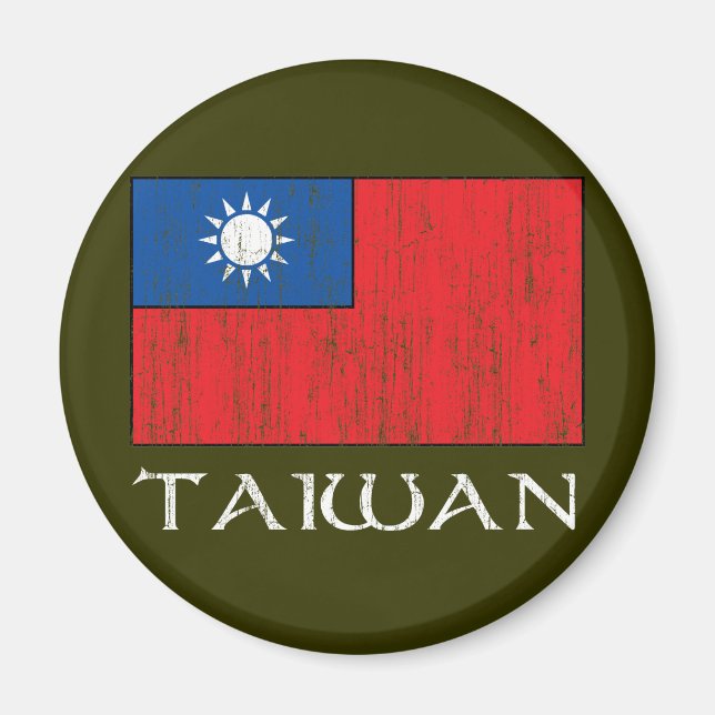 Taiwan Flag Magnet (Front)
