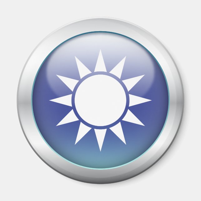 Taiwan Flag "Orb" Magnet (Front)