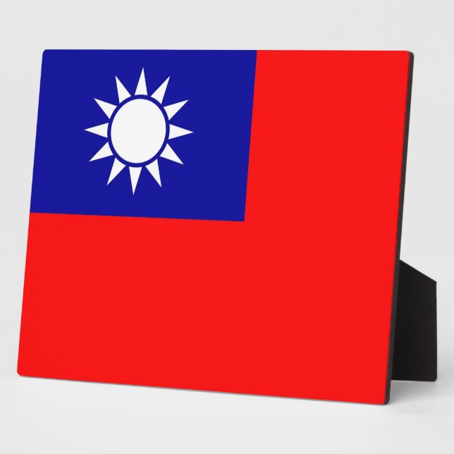 Taiwan Flag Plaque (Side)