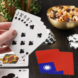 Taiwan flag playing cards
