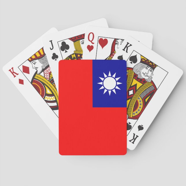 Taiwan Flag Playing Cards (Back)