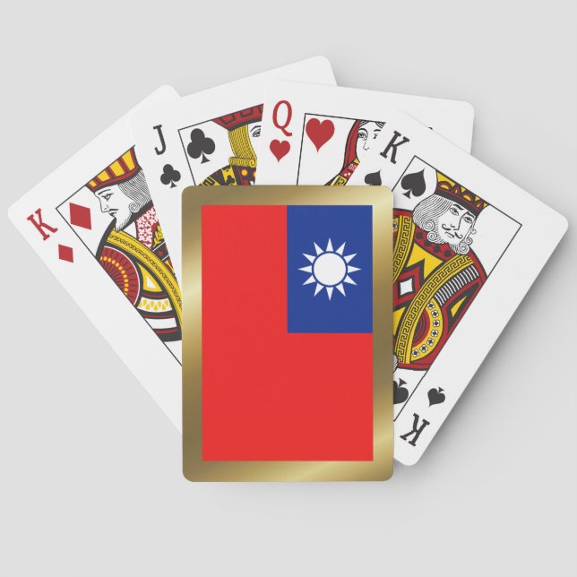 Taiwan Flag Playing Cards (Back)