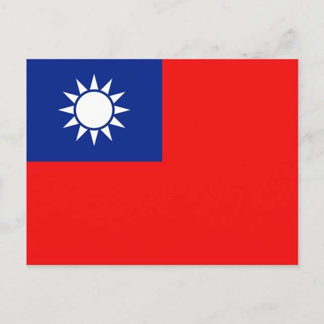 Taiwan Flag Postcard (Front)