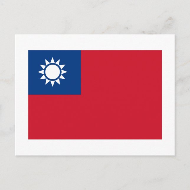 Taiwan Flag Postcard (Front)