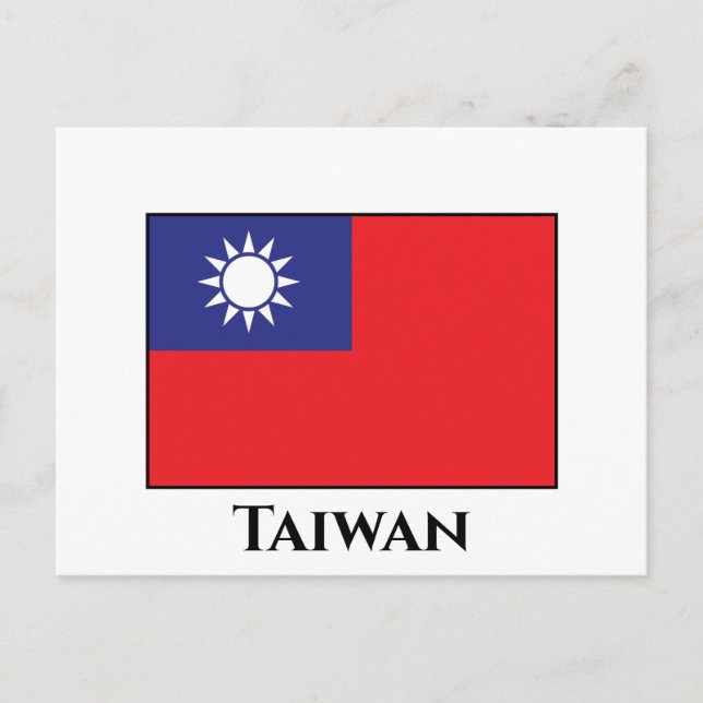 Taiwan Flag Postcard (Front)