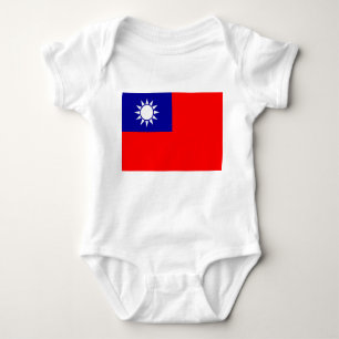 Taiwan Flag: Republic of China, Chinese Taipei Baby Bodysuit