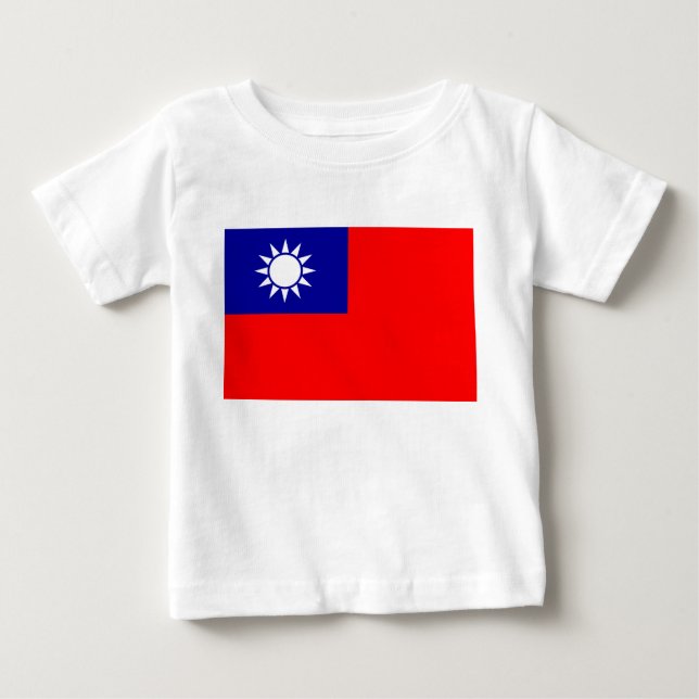 Taiwan Flag: Republic of China, Chinese Taipei Baby T-Shirt (Front)