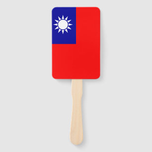 Taiwan Flag: Republic of China, Chinese Taipei Hand Fan