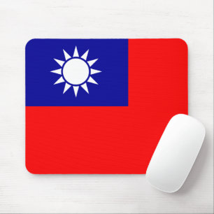 Taiwan Flag: Republic of China, Chinese Taipei Mouse Pad