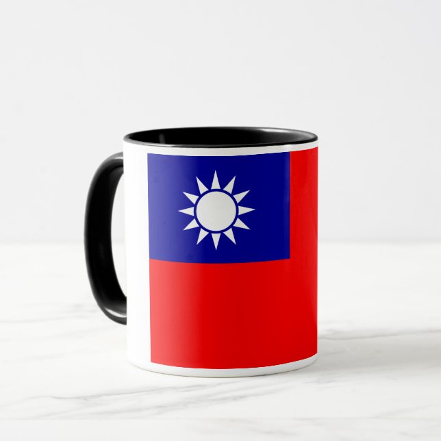 Taiwan Flag: Republic of China, Chinese Taipei Mug (Front Left)