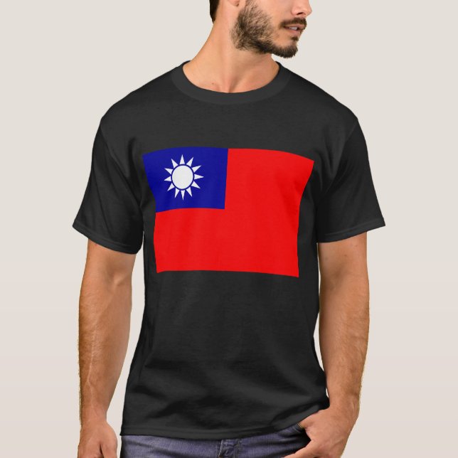 Taiwan Flag: Republic of China, Chinese Taipei T-Shirt (Front)