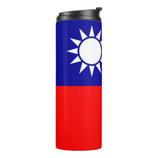 Taiwan Flag: Republic of China, Chinese Taipei Thermal Tumbler (Rotated Left)