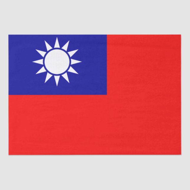 Taiwan Flag: Republic of China, Chinese Taipei Tissue Paper (Front)