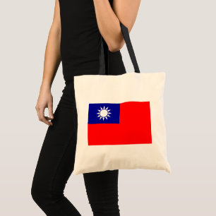 Taiwan Flag: Republic of China, Chinese Taipei Tote Bag