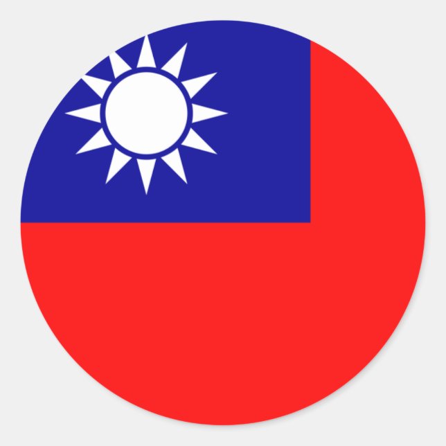 Taiwan Flag Sticker (Front)