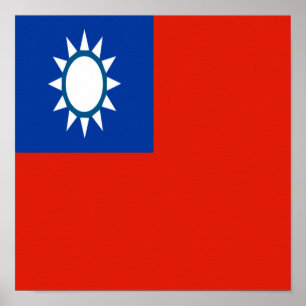 Taiwan Flag Taiwanese Country Home Pride Strong Poster