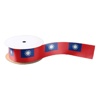 Taiwan flag Taiwanese Satin Ribbon