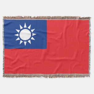 Taiwan flag Taiwanese Throw Blanket