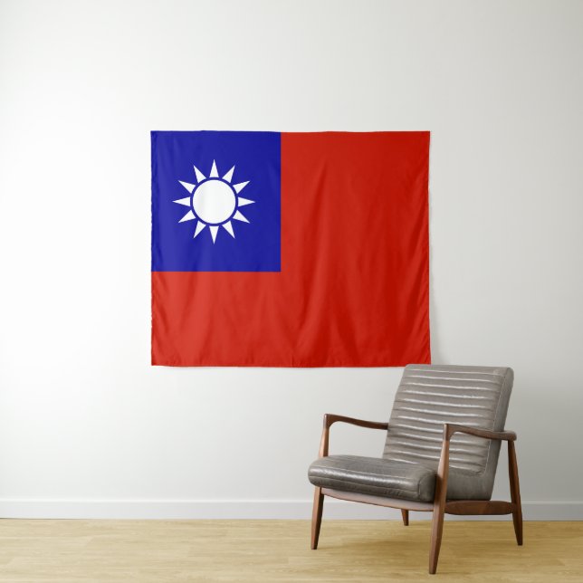 Taiwan flag tapestry (In Situ (Horizontal))