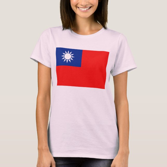 Taiwan Flag x Map T-Shirt (Front)