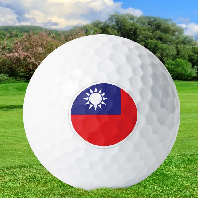 Taiwan Golf Balls, Taiwanese Flag Golfers /Patriot Balls (Creator Uploaded)