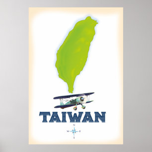 Taiwan Map Poster