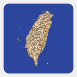 Taiwan Map Sticker