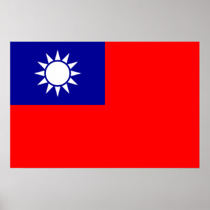 Taiwan National Flag Republic of China, Asia Post Poster