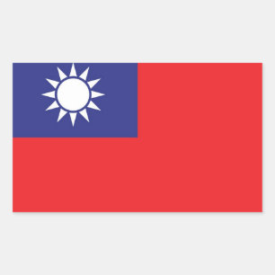 Taiwan Rectangular Sticker