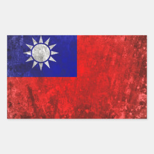 Taiwan Rectangular Sticker