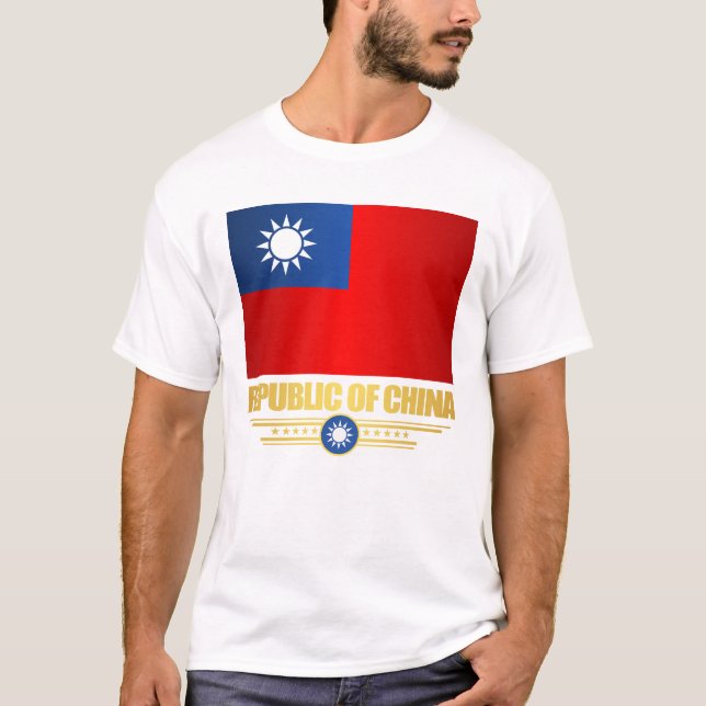 Taiwan (Republic of China) Flag Shirts (Front)