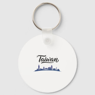 Taiwan Skyline Travel Vacation Outfits  Key Ring