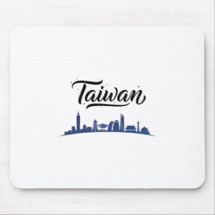 Taiwan Skyline Travel Vacation Outfits Mouse Pad