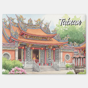 Taiwan Tainan Temple Travel Magnet