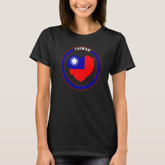 Taiwan Taiwan Flag Heart Support Chinese Taiwanese T-Shirt