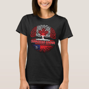 Taiwan Taiwanese Canadian Canada Tree Roots Flag T-Shirt