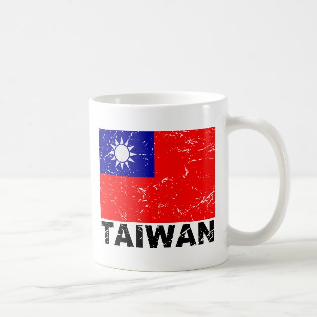 Taiwan Vintage Flag Coffee Mug (Right)