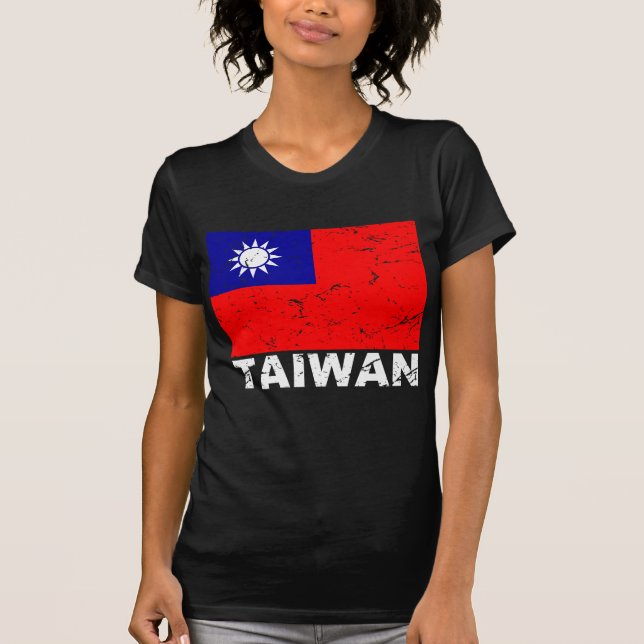 Taiwan Vintage Flag T-Shirt (Front)