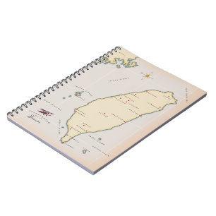 Taiwan Vintage Map Notebook